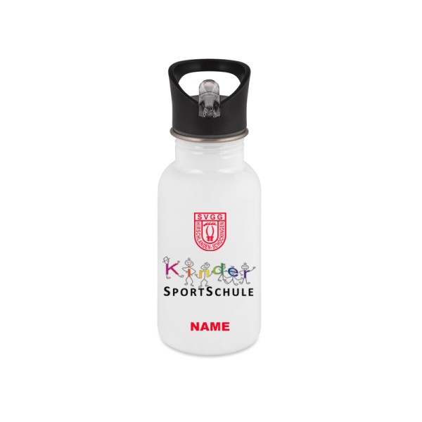 Edelstahl- Trinkflasche mit Mundstück